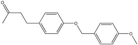 4-{4-[(4-methoxybenzyl)oxy]phenyl}butan-2-one Struktur