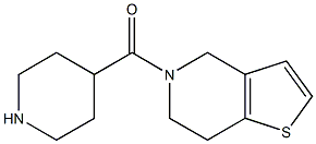 4-{4H,5H,6H,7H-thieno[3,2-c]pyridin-5-ylcarbonyl}piperidine Struktur