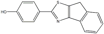 4-{8H-indeno[1,2-d][1,3]thiazol-2-yl}phenol Struktur