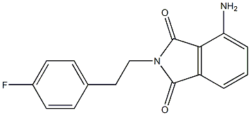 4-amino-2-[2-(4-fluorophenyl)ethyl]-2,3-dihydro-1H-isoindole-1,3-dione Struktur