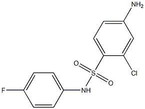 4-amino-2-chloro-N-(4-fluorophenyl)benzene-1-sulfonamide Struktur