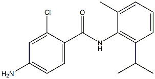 4-amino-2-chloro-N-[2-methyl-6-(propan-2-yl)phenyl]benzamide Struktur