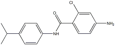 4-amino-2-chloro-N-[4-(propan-2-yl)phenyl]benzamide Struktur