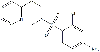 4-amino-2-chloro-N-methyl-N-[2-(pyridin-2-yl)ethyl]benzene-1-sulfonamide Struktur