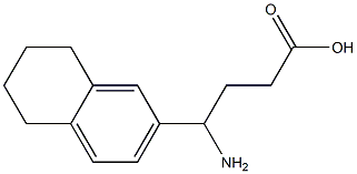 4-amino-4-(5,6,7,8-tetrahydronaphthalen-2-yl)butanoic acid Struktur