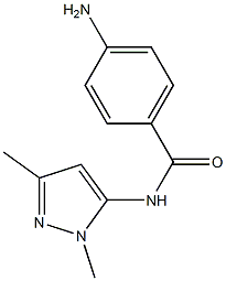 4-amino-N-(1,3-dimethyl-1H-pyrazol-5-yl)benzamide Struktur