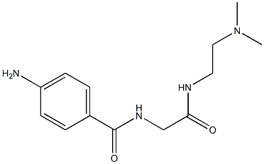 4-amino-N-(2-{[2-(dimethylamino)ethyl]amino}-2-oxoethyl)benzamide Struktur