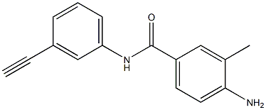 4-amino-N-(3-ethynylphenyl)-3-methylbenzamide Struktur