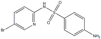 4-amino-N-(5-bromopyridin-2-yl)benzene-1-sulfonamide Struktur