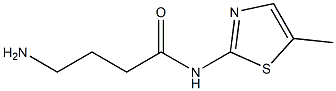 4-amino-N-(5-methyl-1,3-thiazol-2-yl)butanamide Struktur