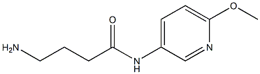 4-amino-N-(6-methoxypyridin-3-yl)butanamide Struktur