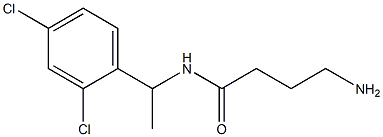 4-amino-N-[1-(2,4-dichlorophenyl)ethyl]butanamide Struktur