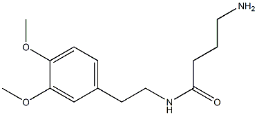 4-amino-N-[2-(3,4-dimethoxyphenyl)ethyl]butanamide Struktur