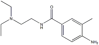 4-amino-N-[2-(diethylamino)ethyl]-3-methylbenzamide Struktur