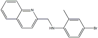 4-bromo-2-methyl-N-(quinolin-2-ylmethyl)aniline Struktur