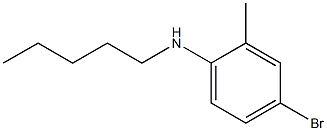 4-bromo-2-methyl-N-pentylaniline Struktur