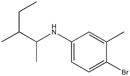 4-bromo-3-methyl-N-(3-methylpentan-2-yl)aniline Struktur