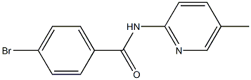 4-bromo-N-(5-methylpyridin-2-yl)benzamide Struktur