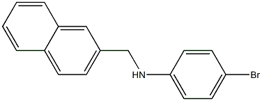 4-bromo-N-(naphthalen-2-ylmethyl)aniline Struktur