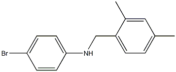 4-bromo-N-[(2,4-dimethylphenyl)methyl]aniline Struktur