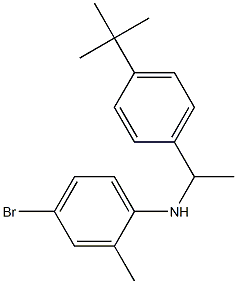 4-bromo-N-[1-(4-tert-butylphenyl)ethyl]-2-methylaniline Struktur