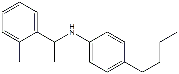 4-butyl-N-[1-(2-methylphenyl)ethyl]aniline Struktur