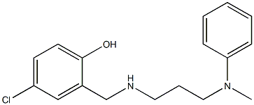 4-chloro-2-[({3-[methyl(phenyl)amino]propyl}amino)methyl]phenol Struktur