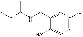 4-chloro-2-{[(3-methylbutan-2-yl)amino]methyl}phenol Struktur