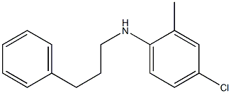 4-chloro-2-methyl-N-(3-phenylpropyl)aniline Struktur