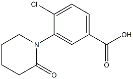 4-chloro-3-(2-oxopiperidin-1-yl)benzoic acid Struktur