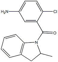 4-chloro-3-[(2-methyl-2,3-dihydro-1H-indol-1-yl)carbonyl]aniline Struktur