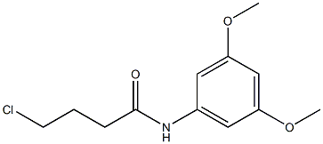 4-chloro-N-(3,5-dimethoxyphenyl)butanamide Struktur