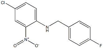 4-chloro-N-[(4-fluorophenyl)methyl]-2-nitroaniline Struktur