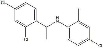 4-chloro-N-[1-(2,4-dichlorophenyl)ethyl]-2-methylaniline Struktur