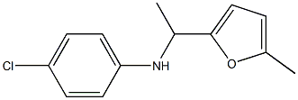 4-chloro-N-[1-(5-methylfuran-2-yl)ethyl]aniline Struktur