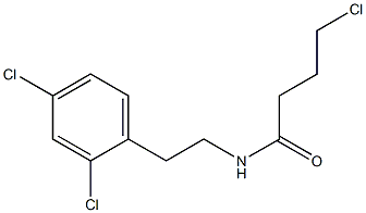 4-chloro-N-[2-(2,4-dichlorophenyl)ethyl]butanamide Struktur