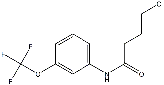 4-chloro-N-[3-(trifluoromethoxy)phenyl]butanamide Struktur