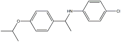 4-chloro-N-{1-[4-(propan-2-yloxy)phenyl]ethyl}aniline Struktur