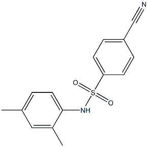 4-cyano-N-(2,4-dimethylphenyl)benzenesulfonamide Struktur