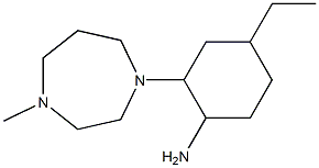 4-ethyl-2-(4-methyl-1,4-diazepan-1-yl)cyclohexan-1-amine Struktur