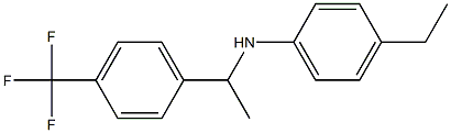 4-ethyl-N-{1-[4-(trifluoromethyl)phenyl]ethyl}aniline Struktur