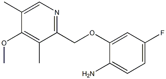 4-fluoro-2-[(4-methoxy-3,5-dimethylpyridin-2-yl)methoxy]aniline Struktur