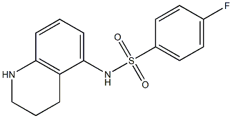 4-fluoro-N-(1,2,3,4-tetrahydroquinolin-5-yl)benzene-1-sulfonamide Struktur