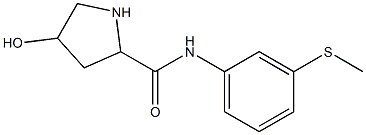 4-hydroxy-N-[3-(methylsulfanyl)phenyl]pyrrolidine-2-carboxamide Struktur