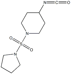 4-isocyanato-1-(pyrrolidine-1-sulfonyl)piperidine Struktur