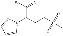 4-methanesulfonyl-2-(1H-pyrrol-1-yl)butanoic acid Struktur