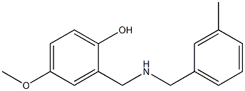 4-methoxy-2-({[(3-methylphenyl)methyl]amino}methyl)phenol Struktur