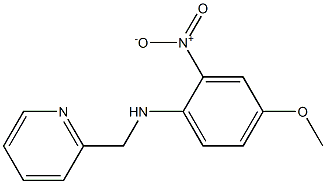 4-methoxy-2-nitro-N-(pyridin-2-ylmethyl)aniline Struktur