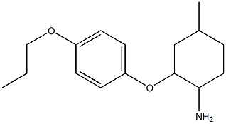 4-methyl-2-(4-propoxyphenoxy)cyclohexan-1-amine Struktur