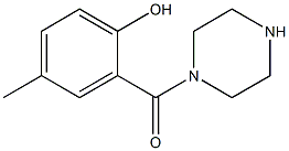 4-methyl-2-(piperazin-1-ylcarbonyl)phenol Struktur